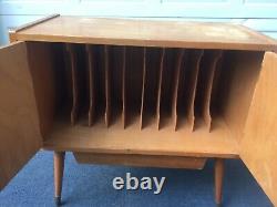 Very Rare Vintage Grundig Record Storage Cabinet- Mid Century Modern Style