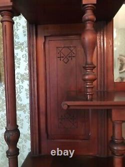 Victorian Aesthetic Movement Cherry Display Cabinet