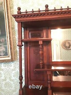 Victorian Aesthetic Movement Cherry Display Cabinet