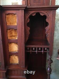 Victorian Aesthetic Movement Cherry Display Cabinet