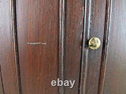 Victorian Antique Miniature Wardrobe Cabinet in Walnut w Original Finish