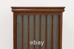 Victorian Antique Oak Roll Top General Store Spool Cabinet #56086
