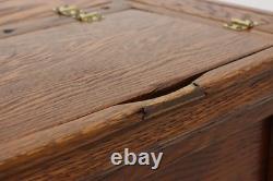 Victorian Antique Oak Roll Top General Store Spool Cabinet #56086