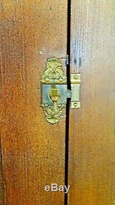 Victorian Antique single door & drawer Cupboard pantry wardrobe cabinet closet