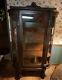 Victorian Curio Cabinet Clawed Feet, Curved Glass (pu In Atlanta) Sold As Is