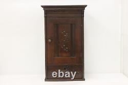 Victorian Eastlake Antique Oak Medicine or Spice Cabinet #46267