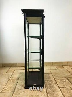 Victorian Ebonised Mirror Back Shop Display Cabinet. Circa1890s