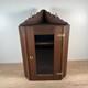 Victorian Farmhouse Antique Oak Medicine Or Jewelry Chest Corner 19 Tall