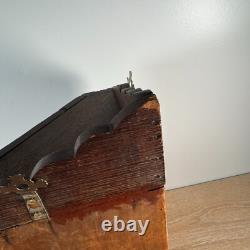 Victorian Farmhouse Antique Oak Medicine or Jewelry Chest Corner 19 Tall