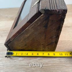 Victorian Farmhouse Antique Oak Medicine or Jewelry Chest Corner 19 Tall