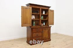 Victorian Farmhouse Antique Pine Cupboard Pantry Cabinet #53105