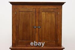 Victorian Farmhouse Antique Pine Cupboard Pantry Cabinet #53105