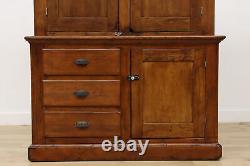 Victorian Farmhouse Antique Pine Cupboard Pantry Cabinet #53105