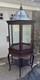 Victorian Inlaid Mahogany Octagon Steeple Showcase