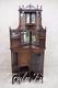 Victorian Original Antique Corner Cupboard Display Curio Cabinet Rosewood