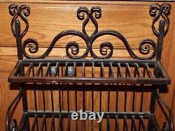 Victorian Style Bakers Rack Miniature Size Bakers Rack 4 Shelves Scroll Designs