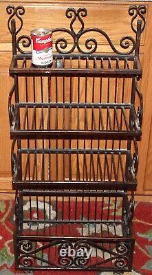 Victorian Style Bakers Rack Miniature Size Bakers Rack 4 Shelves Scroll Designs