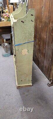 Victorian Wall Mount Cabinet Pantry, Kitchen Green Paint