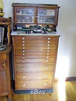 Vintage 11 Drawer Dental Cabinet