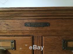 Vintage 120 Drawer Oak Library Card Catalog Cabinet