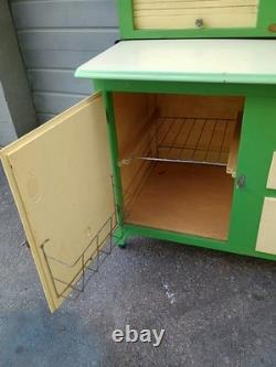 Vintage 1930's Hoosier With Cathedral or Dome Top and Clock