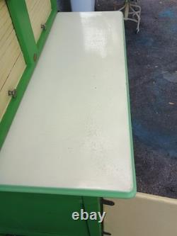 Vintage 1930's Hoosier With Cathedral or Dome Top and Clock