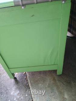 Vintage 1930's Hoosier With Cathedral or Dome Top and Clock