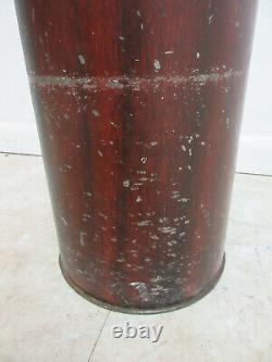 Vintage 1930s Industrial Dental Cabinet Trash Can Waste Basket Porcelain Enamel