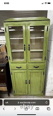 Vintage 1940s Kitchen Cabinet Hutch 30s 40s Retro