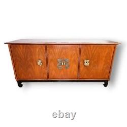 Vintage 1966 MCM Ming Style Chinese Credenza Cabinet