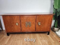 Vintage 1966 MCM Ming Style Chinese Credenza Cabinet