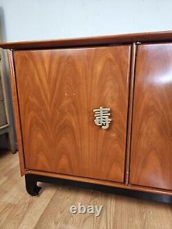 Vintage 1966 MCM Ming Style Chinese Credenza Cabinet