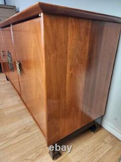 Vintage 1966 MCM Ming Style Chinese Credenza Cabinet