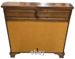 Vintage 1970's Ethan Allen Antiqued Old Tavern Pine Dry Sink Cabinet Cupboard