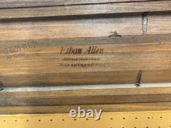 Vintage 1970's Ethan Allen Antiqued Old Tavern Pine Dry Sink Cabinet Cupboard