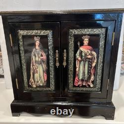Vintage 19th Century Renaissance Russian Style Cabinet 15.5L 7 D 15 H