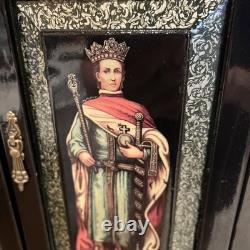 Vintage 19th Century Renaissance Russian Style Cabinet 15.5L 7 D 15 H