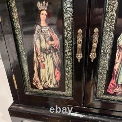 Vintage 19th Century Renaissance Russian Style Cabinet 15.5L 7 D 15 H