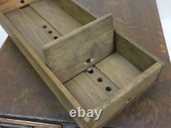 Vintage 2-Drawer Wood Wooden Card Catalog Cabinet for 3x5 Cards