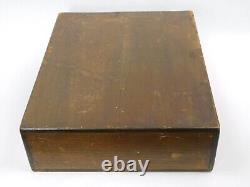 Vintage 2-Drawer Wood Wooden Card Catalog Cabinet for 3x5 Cards