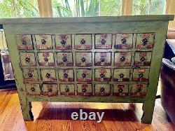 Vintage 28 Drawer Chinese Apothecary Chest, Console, Filing Cabinet. SALE