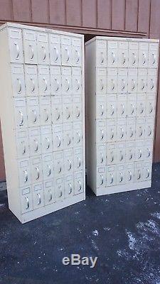 Vintage 36-DRAWER STEEL FILING CABINETApothecary INDUSTRIAL Steampunk WATSON