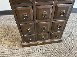 Vintage 39 Retro General Store Apothecary 24 Drawer Organization Cabinet Shelf