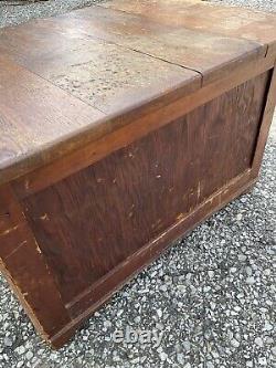 Vintage 4 Drawer Card Catalog Cabinet Library 23x17x15 +/