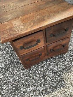 Vintage 4 Drawer Card Catalog Cabinet Library 23x17x15 +/