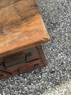 Vintage 4 Drawer Card Catalog Cabinet Library 23x17x15 +/