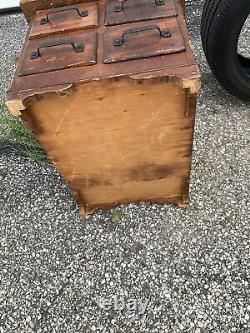 Vintage 4 Drawer Card Catalog Cabinet Library 23x17x15 +/