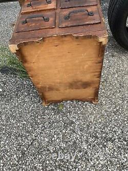 Vintage 4 Drawer Card Catalog Cabinet Library 23x17x15 +/