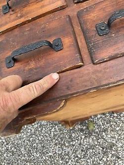 Vintage 4 Drawer Card Catalog Cabinet Library 23x17x15 +/