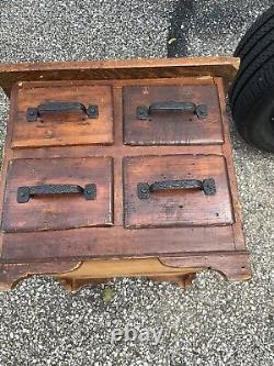 Vintage 4 Drawer Card Catalog Cabinet Library 23x17x15 +/